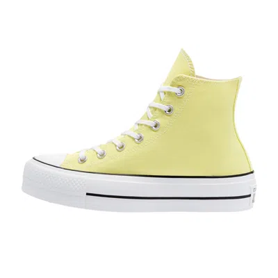 Converse Chuck Taylor All Star Lift Hi Light Zitron/white/black 570433c Women's In Yellow