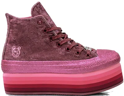 Pre-owned Converse Chuck Taylor All Star Lift Hi Miley Cyrus (women's) Sneakers In Pink/black
