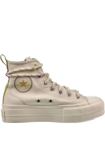 Converse Chuck Taylor All Star Lift Hi Sneakers In Brown