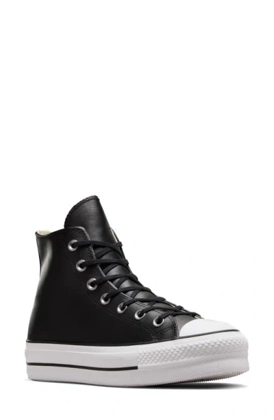 Converse Chuck Taylor® All Star® Lift High Top Platform Trainer In Black/ Black/ White