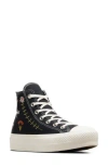 Converse Chuck Taylor® All Star® Lift High Top Platform Sneaker In Black/black/egret