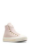 Converse Chuck Taylor® All Star® Lift High Top Platform Sneaker In Flush Stone/ Egret/ Gold