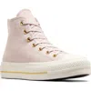 Converse Chuck Taylor® All Star® Lift High Top Platform Sneaker In Flush Stone/egret/gold
