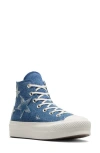 Converse Chuck Taylor® All Star® Lift High Top Platform Sneaker In Navy/egret/egret