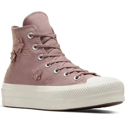 Converse Chuck Taylor® All Star® Lift High Top Sneaker In Bite The Dust/pure Pumice