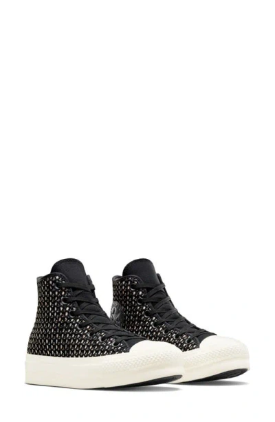 Converse Chuck Taylor® All Star® Lift High Top Sneaker In Black/ Egret/ Black