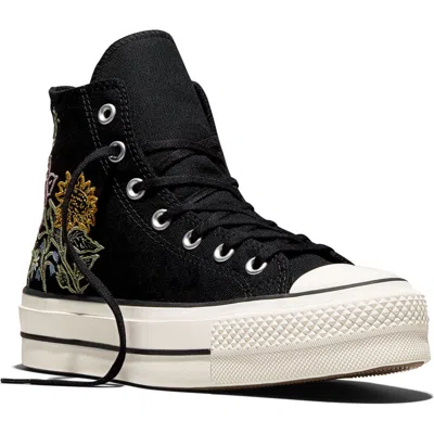 Converse Chuck Taylor All Star Lift High Top Sneaker In Black