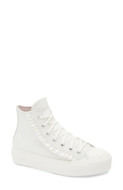 Converse White Chuck Taylor All Star Move High Top Sneakers In Vintage White
