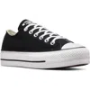 Converse Chuck Taylor® All Star® Lift Low Top Sneaker In Black/black/white
