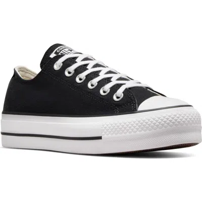 Converse Chuck Taylor® All Star® Lift Low Top Sneaker In Black/black/white