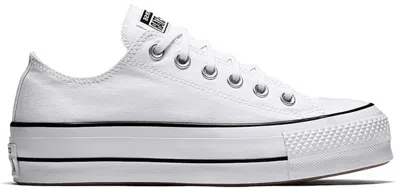 Pre-owned Converse Chuck Taylor All Star Lift Ox (women's) Sneakers In White/black