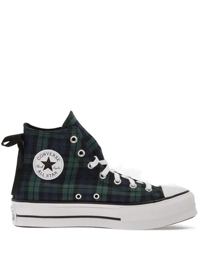 Converse Chuck Taylor All Star Lift Plaid-pattern Sneakers In Multi