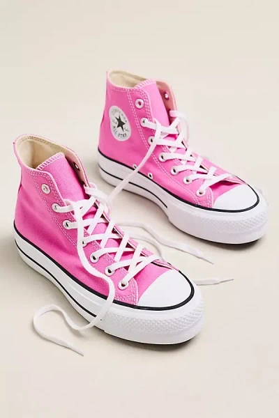 Converse Chuck Taylor All Star Lift Platform Canvas Sneakers In Pink