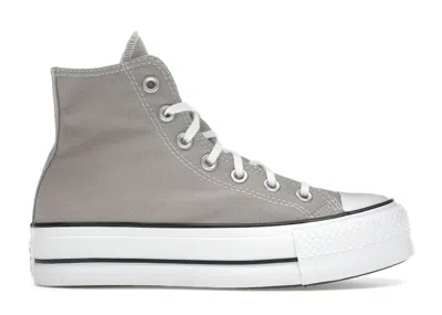 Pre-owned Converse Chuck Taylor All Star Lift Platform Hi (women's) Sneakers In Wonder Stone/white/black