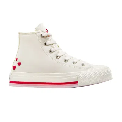 Pre-owned Converse Chuck Taylor All Star Lift Platform High Gs 'valentine's Day 2025' | Cream | Kid's Size 6.5