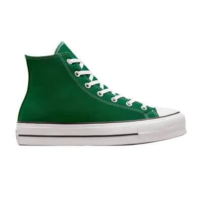 Pre-owned Converse Chuck Taylor All Star Lift Platform High 'midnight Clover' In Green