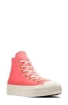 Converse Chuck Taylor® All Star® Lift Platform High Top Sneaker In Watermelon Slushy/egret