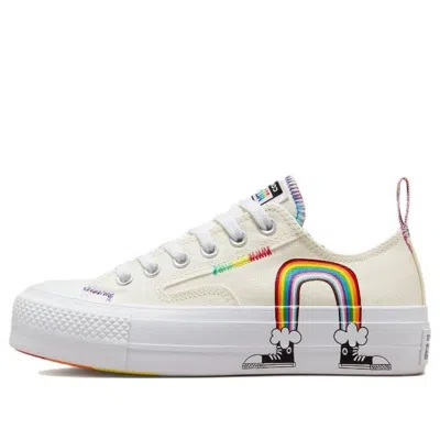 Converse Chuck Taylor All Star Lift Platform Low 'pride' In White