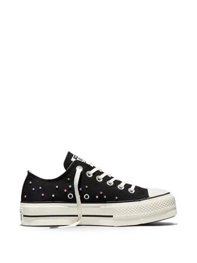 Converse Chuck Taylor All Star Lift Platform Mini Studs Sneakers In Black