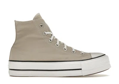 Pre-owned Converse Chuck Taylor All Star Lift Platform Seasonal (women's) Sneakers In Papyrus/black/white