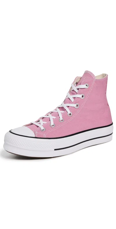 Converse Chuck Taylor All Star Lift Platform Sneakers Cliffside Rose/white/black