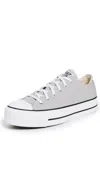 Converse Chuck Taylor All Star Lift Platform Sneakers Grey Area/white/black In Gray