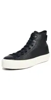 Converse Chuck Taylor All Star Lift High-top Casual Sneakers In Black/black/egret