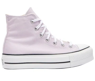 Pre-owned Converse Chuck Taylor All Star Lift Platform (women's) Sneakers In Pale Amethyst/white/black