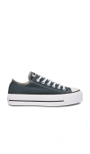 Converse Chuck Taylor All Star Lift Sneaker In True Nature  Natural Ivory  & Black