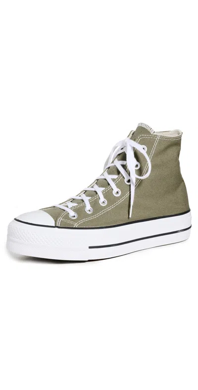 Converse Chuck Taylor All Star Lift Trainers Mossy Sloth/white/black