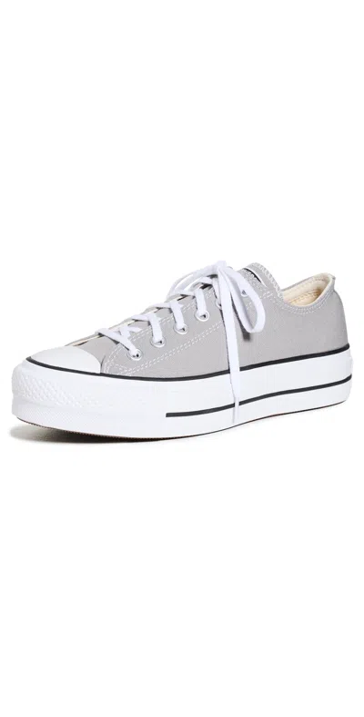 Converse Chuck Taylor All Star Lift Sneakers Totally Neutral/white/black In Gray