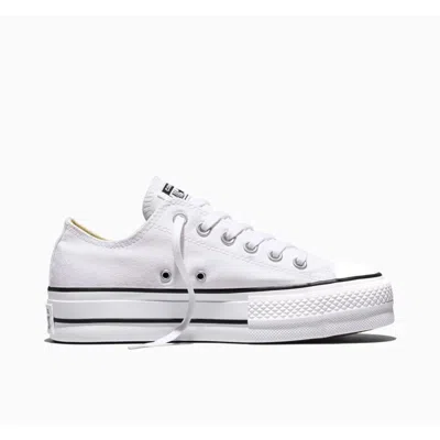 Converse Chuck Taylor All Star Lift Womenwhite Canvas Platform Shoes Zogg2998 In White