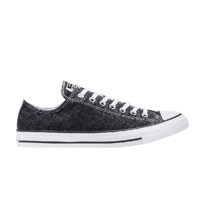 Pre-owned Converse Chuck Taylor All Star Low 'allover License Plate Prints' In Black