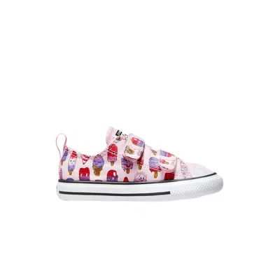 Pre-owned Converse Chuck Taylor All Star Low Easy-on Td 'sweet Scoops' | Pink | Infant Size 10