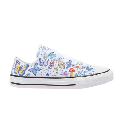 Pre-owned Converse Chuck Taylor All Star Low Gs 'butterfly' | White | Kid's Size 13.5
