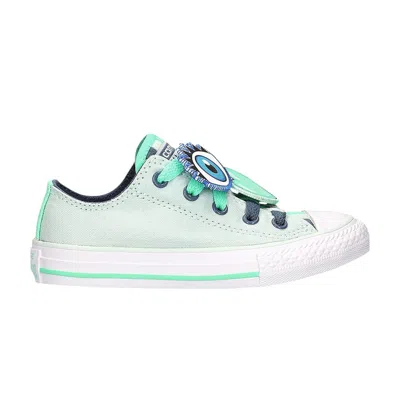 Pre-owned Converse Chuck Taylor All Star Low Ps 'loopholes - Fiberglass' | Teal | Kid's Size 3.5