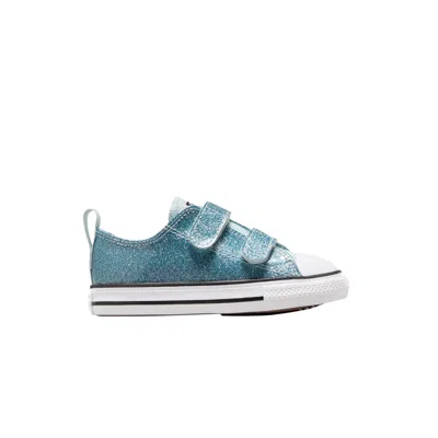 Pre-owned Converse Chuck Taylor All Star Low Td 'glitter - Winter Slay' | Blue | Infant Size 7