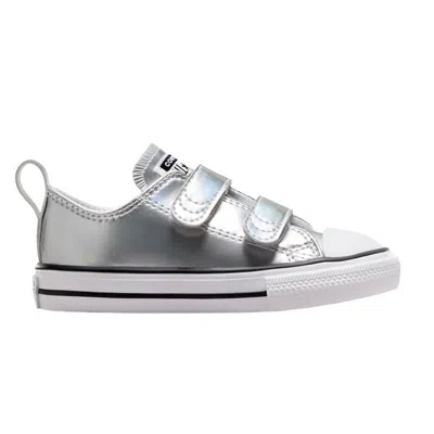 Pre-owned Converse Chuck Taylor All Star Low Td 'silver Metallic' | Infant Size 2