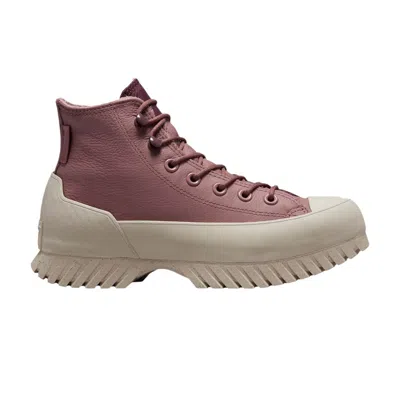 Pre-owned Converse Chuck Taylor All Star Lugged 2.0 Counter Climate High 'saddle' In Pink