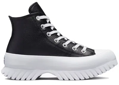 Pre-owned Converse Chuck Taylor All Star Lugged 2.0 Leather Sneakers In Black/egret/white In Multi