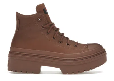 Pre-owned Converse Chuck Taylor All Star Lugged Heel Platform Waterproof Hi Brown (women's) Sneakers In Bear Nap Brown/