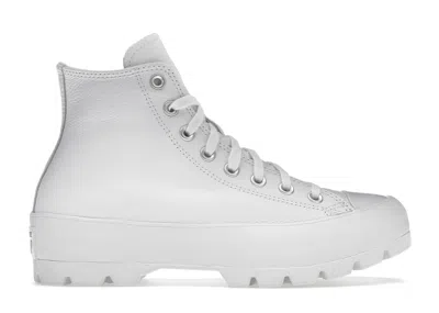Pre-owned Converse Chuck Taylor All Star Lugged Leather Triple (women's) Sneakers In White
