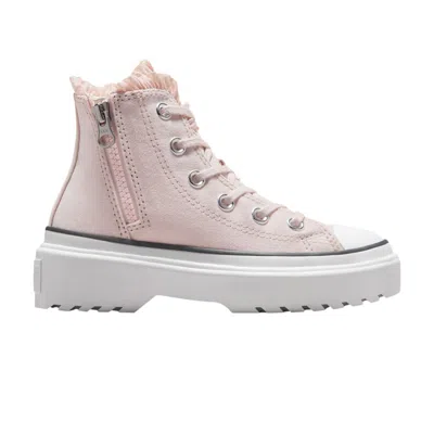 Pre-owned Converse Chuck Taylor All Star Lugged Lift High Ps 'ruffles' | Pink | Kid's Size 13