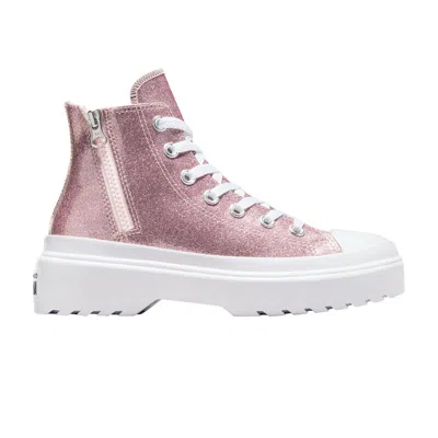 Pre-owned Converse Chuck Taylor All Star Lugged Lift Platform High Gs 'glitter - Blush Hush' | Pink | Kid's Si