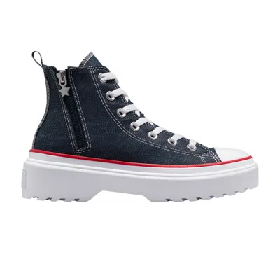 Pre-owned Converse Chuck Taylor All Star Lugged Lift Platform High Gs 'retro Denim' | Blue | Kid's Size 5