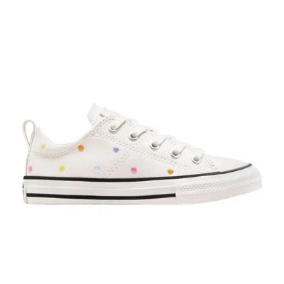 Pre-owned Converse Chuck Taylor All Star Madison Low Ps 'polka Dots' | Cream | Kid's Size 2 In White
