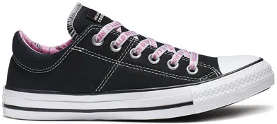 Pre-owned Converse Chuck Taylor All Star Madison Ox Hello Kitty (women's) Sneakers In Black/prism Pink/white