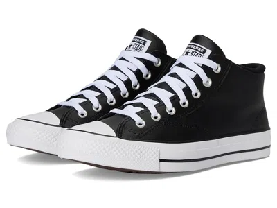 Converse Chuck Taylor All Star Malden Street Mid Top Sneakers Lace-up Boots Black/white/black : In Multi