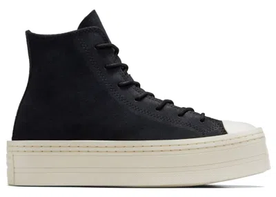 Pre-owned Converse Chuck Taylor All Star Modern Lift Platform Hi (women's) Sneakers In Black/egret