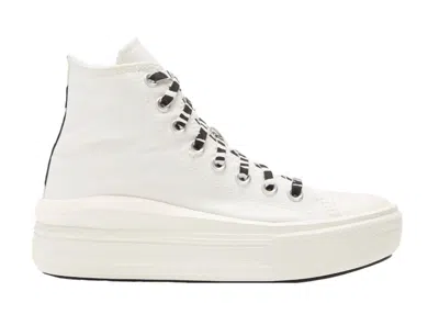 Pre-owned Converse Chuck Taylor All Star Move Hi Archive Print (women's) Sneakers In Egret/black